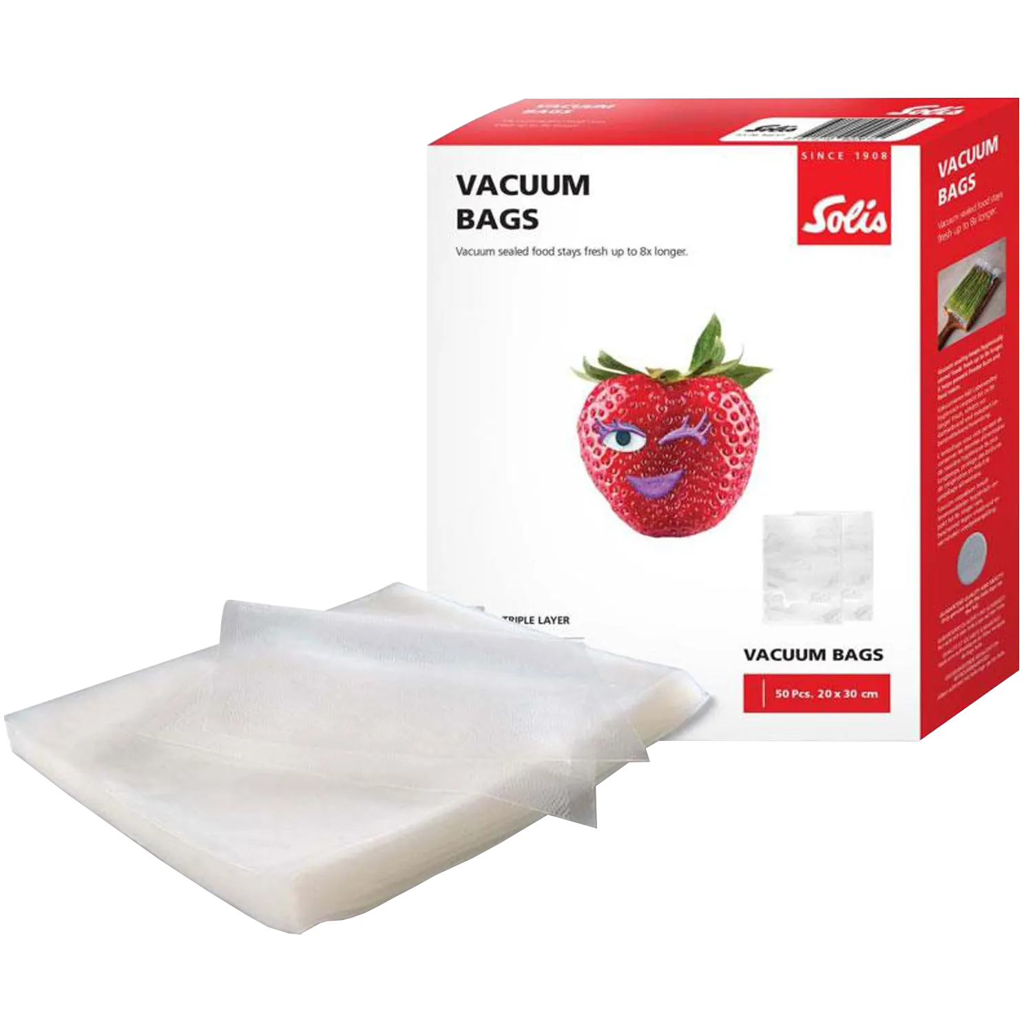 SOLIS Wave | 50 Vacuum Seal Bags | 20x30cm