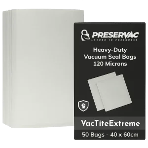 40 x 60cm x 50 Vacuum Seal Bags | PreserVac VacTiteExtreme | 120 Microns
