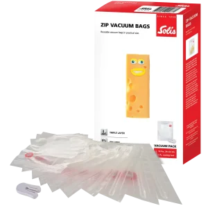 SOLIS Wave | 10 Vacuum Zipper Bags | 20x23cm